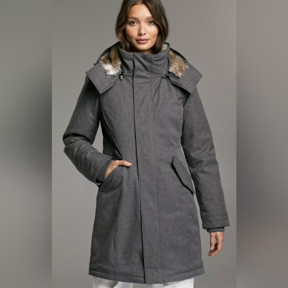 Babaton OSKAR parka, size S, charcoal gray
